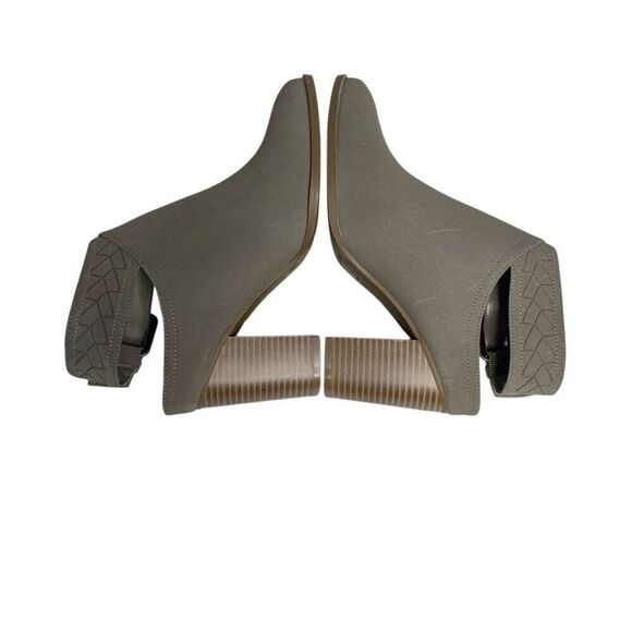 American Eagle taupe sling back buckle mule ankle boots size 7.5 - Picture 11 of 13